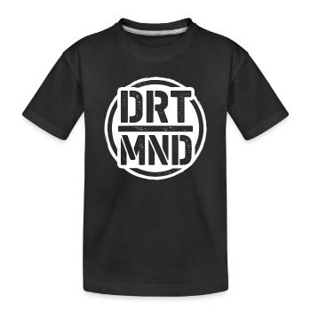 DRTMND, T-shirt de la région Ruhr Dortmund Street Art - T-shirt bio Premium Enfant - noir - Devant