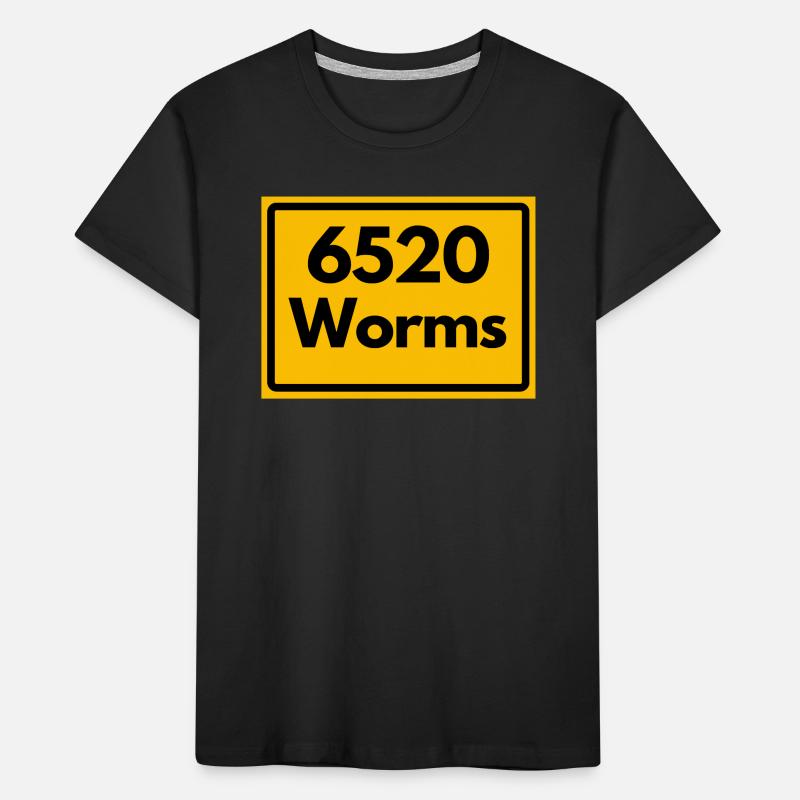 OLD POSTCODE POSTCODE RETRO 6520 WORMS Kids' Premium Organic T-Shirt