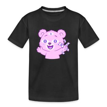 Toussou d’argent - T-shirt bio Premium Enfant - noir - Devant