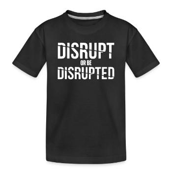 Entrepreneur Homme d’affaires Femme d’affaires Disrupt - T-shirt bio Premium Enfant - noir - Devant