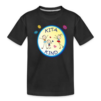 Kita Kind - Kids' Premium Organic T-Shirt - black - Front