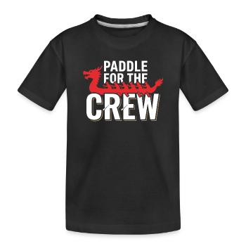 Équipe de pagayeurs du Dragon Boat Club Cadeau de bateaux Dragon - T-shirt bio Premium Enfant - noir - Devant