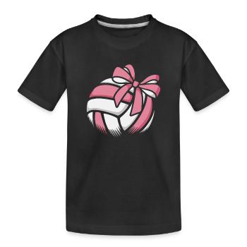 Joueuse de volley-ball de beach-volley féminin - T-shirt bio Premium Enfant - noir - Devant