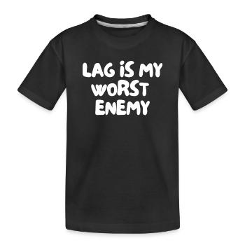 Le décalage est mon pire ennemi - T-shirt bio Premium Enfant - noir - Devant