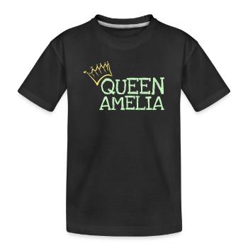 Amelia - Kinder Premium Bio T-Shirt - Schwarz - Vorne