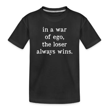 Pensée positive Motivation inspirante - T-shirt bio Premium Enfant - noir - Devant
