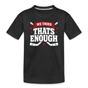 Ligue de la Bière Hockey Humour des joueurs drôles de hockey - T-shirt bio Premium Enfant - noir - Devant