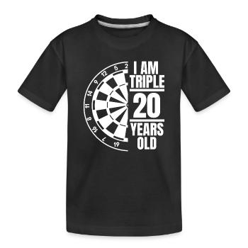 J’ai trois fois 20 ans - T-shirt bio Premium Enfant - noir - Devant