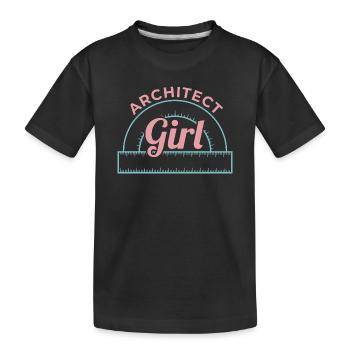 Fille Architecture - T-shirt bio Premium Enfant - noir - Devant