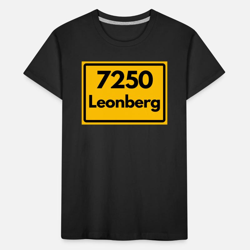 OLD POSTCODE ZIP CODE RETRO 7250 LEONBERG HEIMAT Kids' Premium Organic T-Shirt