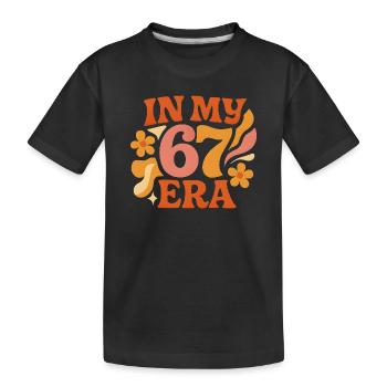 Dans mon anniversaire d’humour italien de cerveau pourri de l’ère 67 - T-shirt bio Premium Enfant - noir - Devant