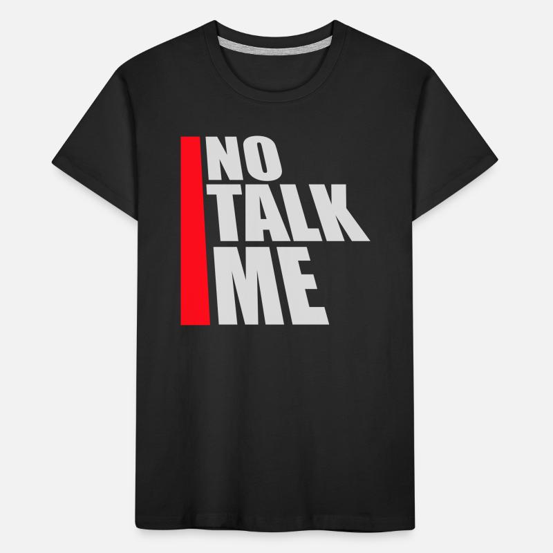 Pas de discours introverti antisocial drôle T-shirt bio Premium Enfant