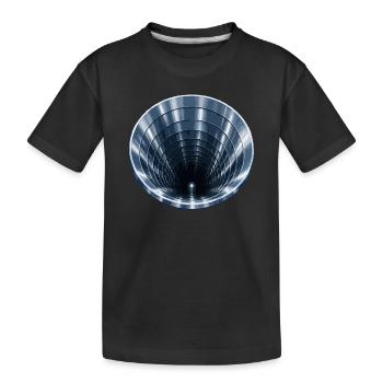 Tunnel Spiral Bleu - T-shirt bio Premium Enfant - noir - Devant
