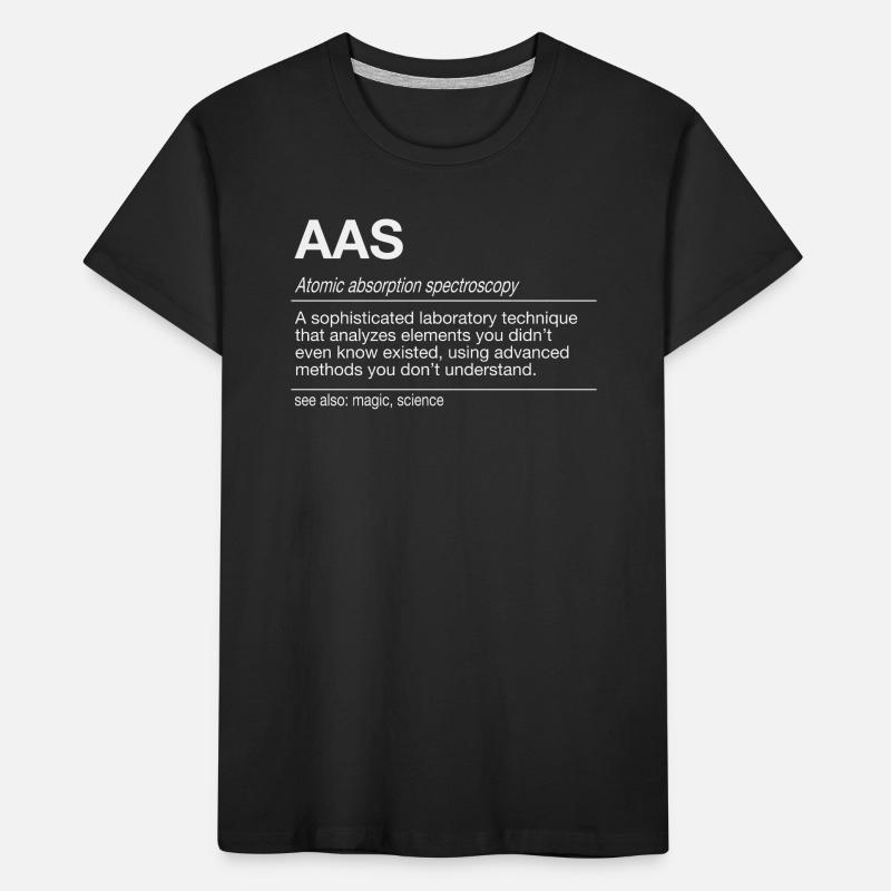 AAS Analyse Atomabsorptionsspektrometrie Analytik Kinder Premium Bio T-Shirt