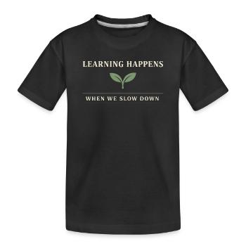 Mère Montessori, parentalité douce, pleine conscience - T-shirt bio Premium Enfant - noir - Devant