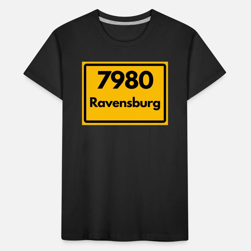 ANCIEN CODE POSTAL RÉTRO 7980 RAVENSBURG HEIMAT T-shirt bio Premium Enfant