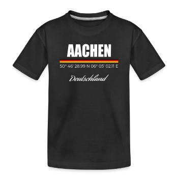 Aix-la-Chapelle - T-shirt bio Premium Enfant - noir - Devant