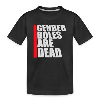 Les rôles de genre sont morts déclaration liberté - T-shirt bio Premium Enfant - noir - Devant