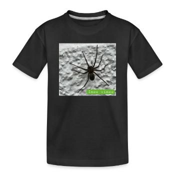 araignée - T-shirt bio Premium Enfant - noir - Devant