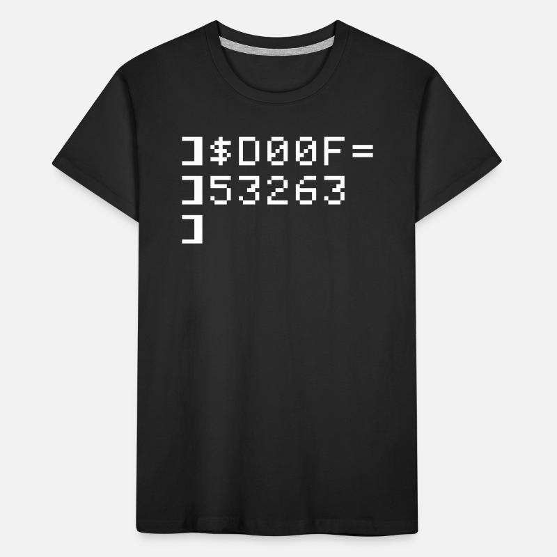 DOOF Code 8 bits Nerd Terminal Pixel Retro T-shirt bio Premium Enfant