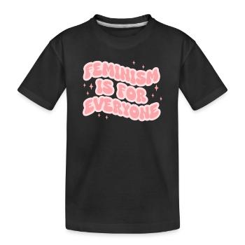 Feminismus ist für alle - Kinder Premium Bio T-Shirt - Schwarz - Vorne