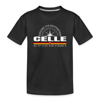 Celle - Kids' Premium Organic T-Shirt - black - Front