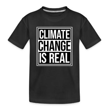 Le changement climatique est la véritable science du changement climatique - T-shirt bio Premium Enfant - noir - Devant