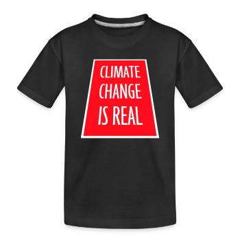 Le changement climatique est la véritable science du changement climatique - T-shirt bio Premium Enfant - noir - Devant