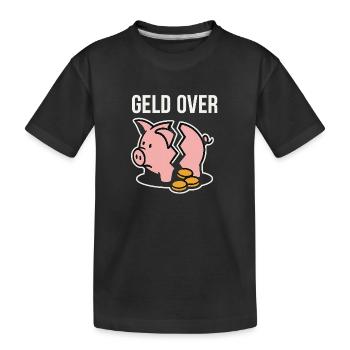 Geldverlust Piggy Bank - Kinder Premium Bio T-Shirt - Schwarz - Vorne