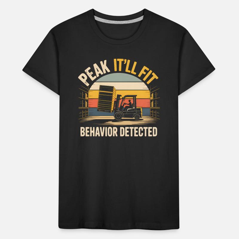 Wird schon passen | Staplerfahrer Humor Kinder Premium Bio T-Shirt