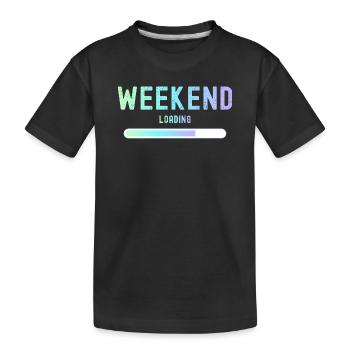 Weekend loading Wochenende und Freizeit - Kinder Premium Bio T-Shirt - Schwarz - Vorne