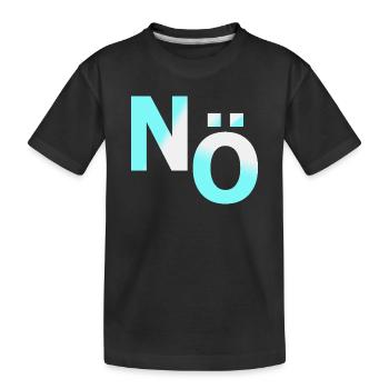 Nö Nein Dagegen Demo - Kinder Premium Bio T-Shirt - Schwarz - Vorne