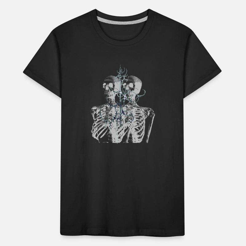 Conception esthétique de glitch skeleton melt T-shirt bio Premium Enfant