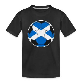Fußballmannschaft Schottland - Kinder Premium Bio T-Shirt - Schwarz - Vorne