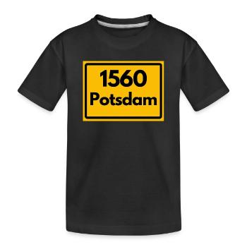ANCIEN CODE POSTAL RÉTRO 1560 POTSDAM HEIMAT - T-shirt bio Premium Enfant - noir - Devant