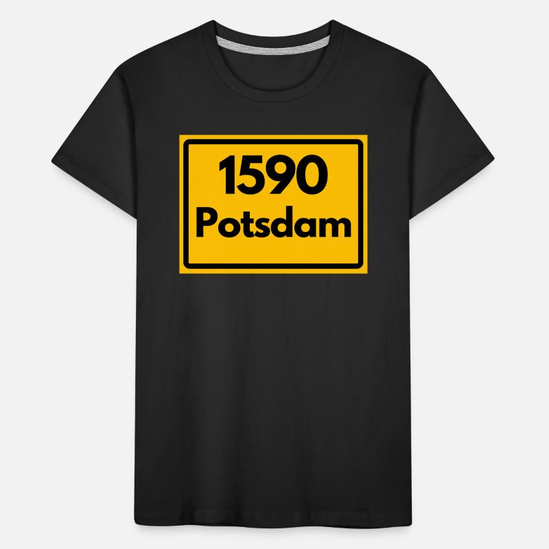 OLD POSTCODE POSTCODE RETRO 1590 POTSDAM HEIMAT Kids' Premium Organic T-Shirt