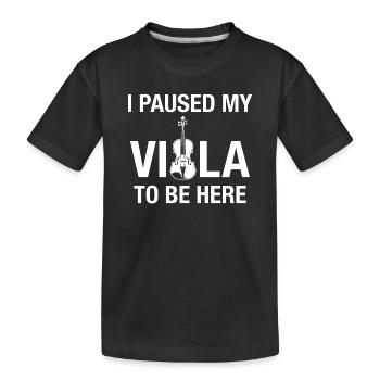 Alto en pause Musiciens de pratique - T-shirt bio Premium Enfant - noir - Devant