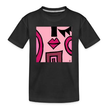 abstraction - T-shirt bio Premium Enfant - noir - Devant