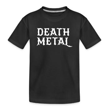 Typographie gothique du Death Metal - T-shirt bio Premium Enfant - noir - Devant