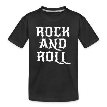 Rock'n'Roll-Gothic-Logo - Kinder Premium Bio T-Shirt - Schwarz - Vorne