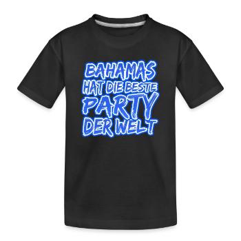 Urlaub Bahamas - Kinder Premium Bio T-Shirt - Schwarz - Vorne