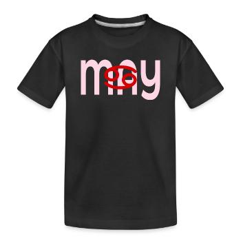 Geburtstag Mai – Sternzeichen Krebs - Kinder Premium Bio T-Shirt - Schwarz - Vorne