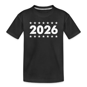 2026 Star Frame - Kids' Premium Organic T-Shirt - black - Front
