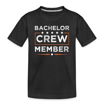 Bachelor Crew - Kinder Premium Bio T-Shirt - Schwarz - Vorne
