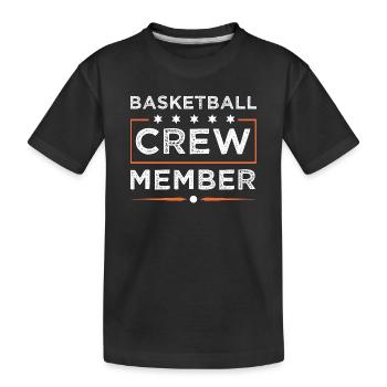 Équipe de basket-ball - T-shirt bio Premium Enfant - noir - Devant