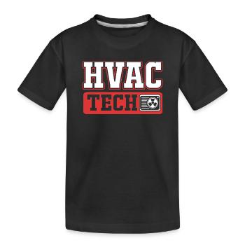 Technicien en climatisation de chauffage Technicien en réfrigération - T-shirt bio Premium Enfant - noir - Devant
