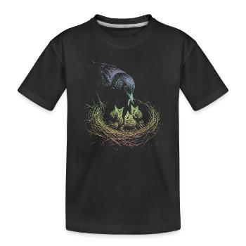 Merle - T-shirt bio Premium Enfant - noir - Devant