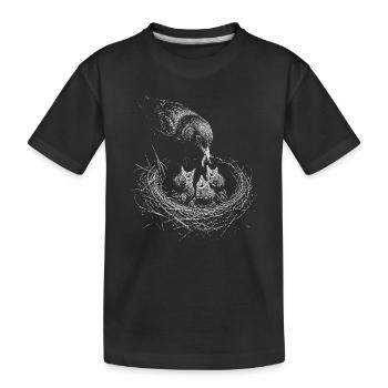Merle - T-shirt bio Premium Enfant - noir - Devant