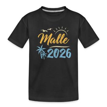 Malle 2026 - Kids' Premium Organic T-Shirt - black - Front
