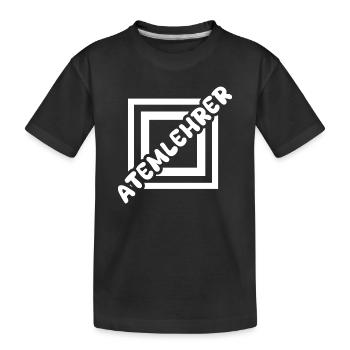 Instructeur de Respiration Gift - T-shirt bio Premium Enfant - noir - Devant